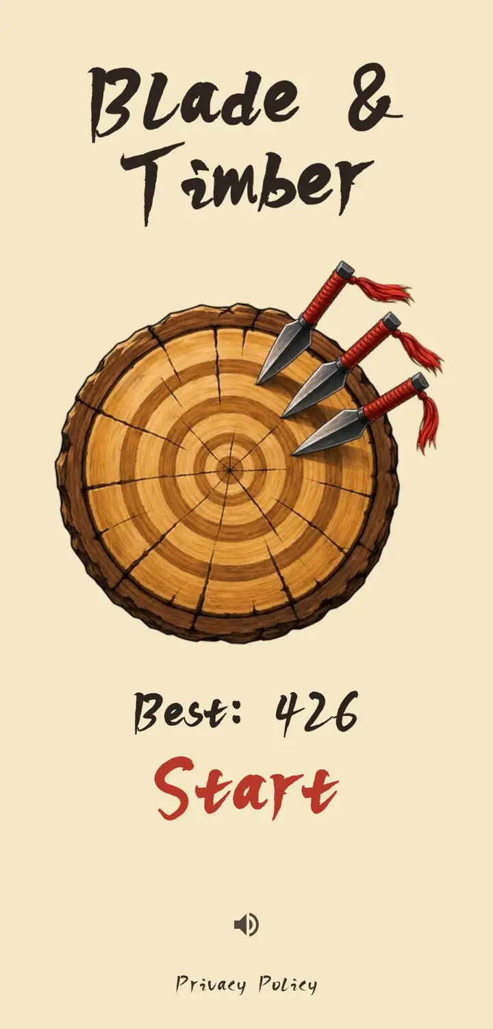 Blade & Timber — title screen